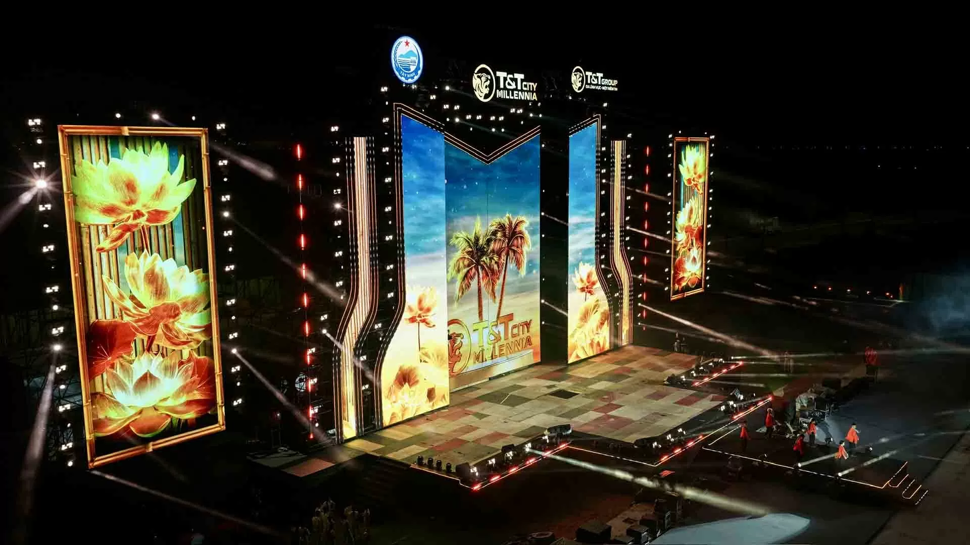 Thành phố Thiên niên kỷ T&T City Millennia bừng sáng trước đại nhạc hội