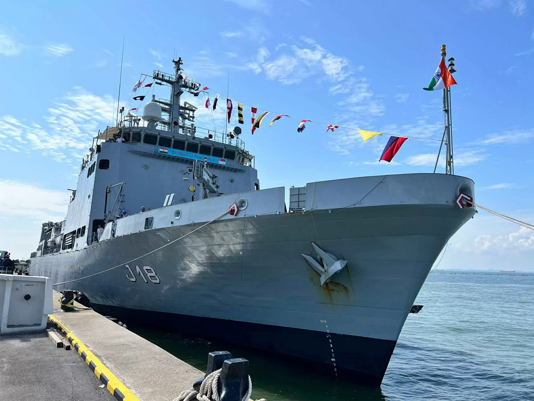 Indian naval ship visits Singapore Indian naval ship visits Singapore