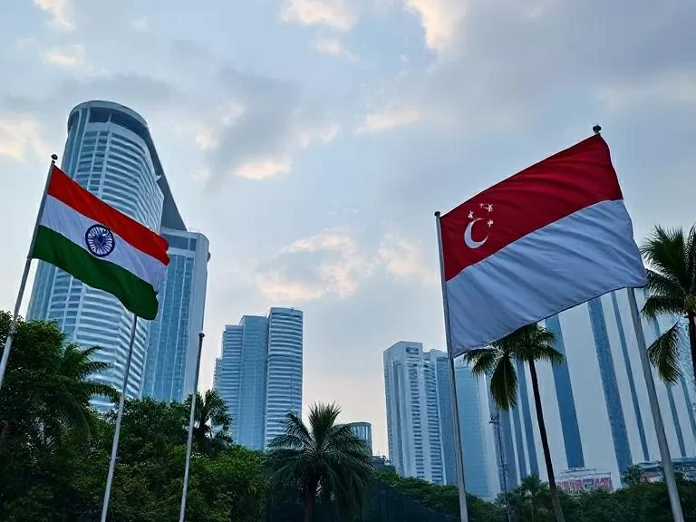 Singapore là đối tác thương mại lớn nhất của Ấn Độ tại ASEAN. (Nguồn: DD News) Singapore là đối tác thương mại lớn nhất của Ấn Độ tại ASEAN. (Nguồn: DD News)