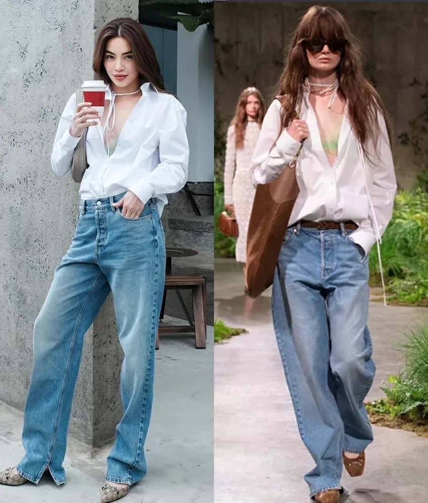 Ca sĩ Hồ Ngọc Hà diện thời trang Gucci đẹp không kém mẫu hãng trên sàn diễn