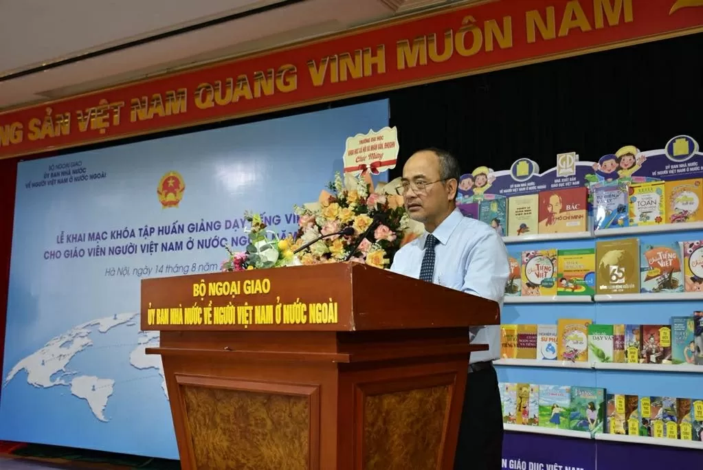 Khoảng 80 học viên tham gia Khóa tập huấn giảng dạy tiếng Việt cho giáo viên người Việt Nam ở nước ngoài năm 2025