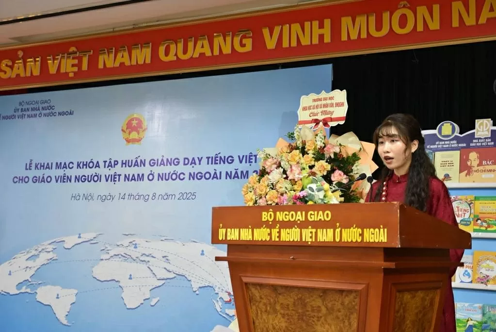 Khoảng 80 học viên tham gia Khóa tập huấn giảng dạy tiếng Việt cho giáo viên người Việt Nam ở nước ngoài năm 2025