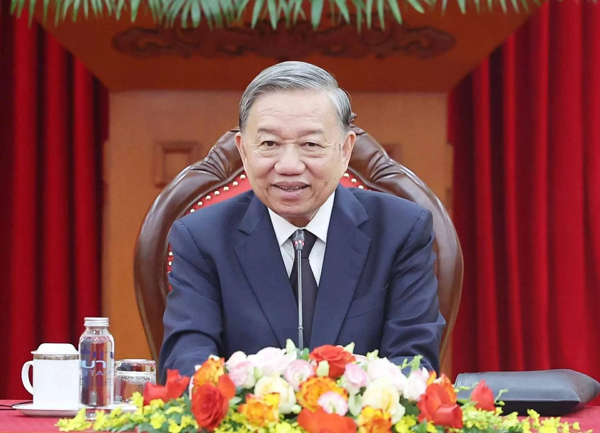 Tổng Bí thư Tô Lâm điện đàm với Chủ tịch Đảng Nhân dân Campuchia Hun Sen
