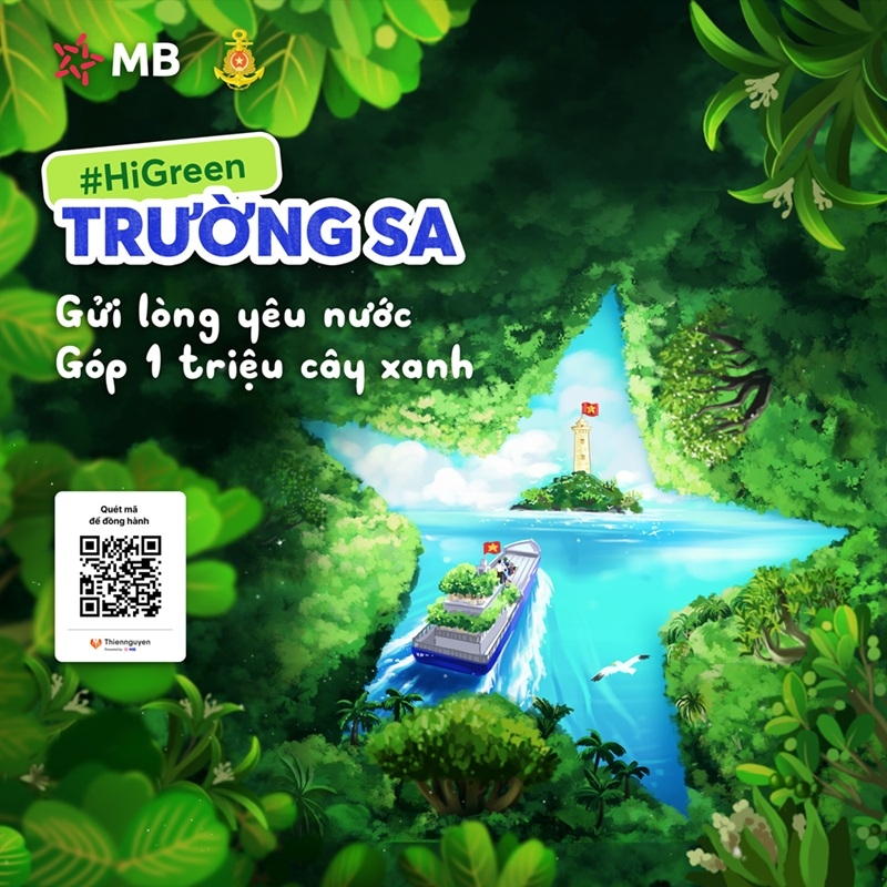 MB phát động chương trình trồng 1 triệu cây xanh cho Trường Sa.