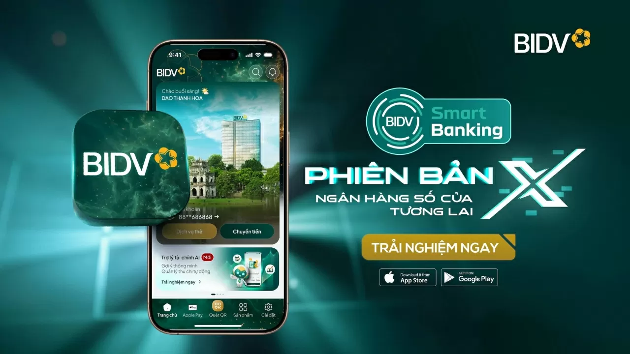 BIDV SmartBanking phiên bản X – dấu ấn tiên phong cùng loạt tính năng mới độc đáo