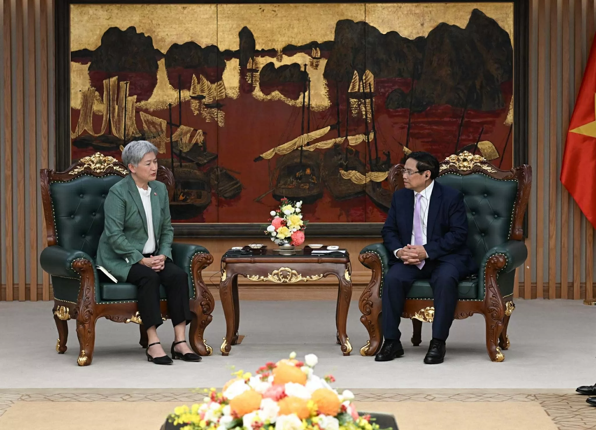 Thủ tướng Chính phủ Phạm Minh Chính tiếp Bộ trưởng Ngoại giao Australia Penny Wong Thủ tướng Chính phủ Phạm Minh Chính tiếp Bộ trưởng Ngoại giao Australia Penny Wong