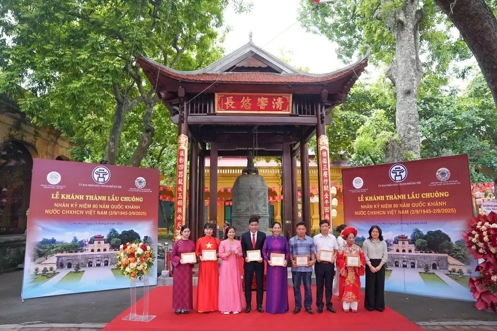 Khánh thành lầu chuông tại Hoàng thành Thăng Long - Hà Nội