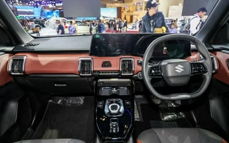Nội thất hiện đại của Suzuki e Vitara.