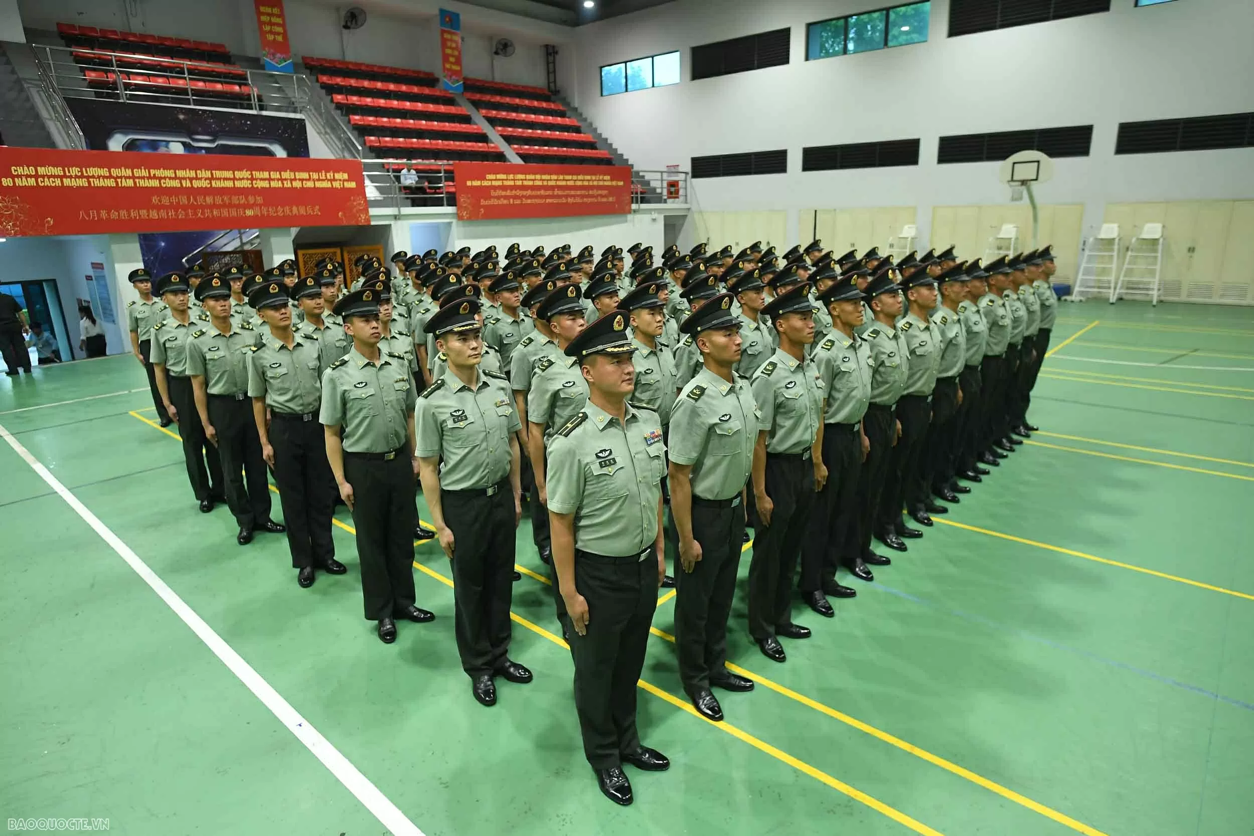 Hình ảnh đoàn quân nhân Trung Quốc tại Việt Nam tham gia diễu binh Quốc khánh 2/9 Hình ảnh đoàn quân nhân Trung Quốc tại Việt Nam tham gia diễu binh Quốc khánh 2/9