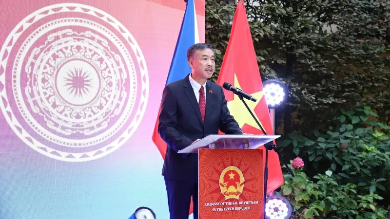 Đại sứ Dương Hoài Nam phát biểu.