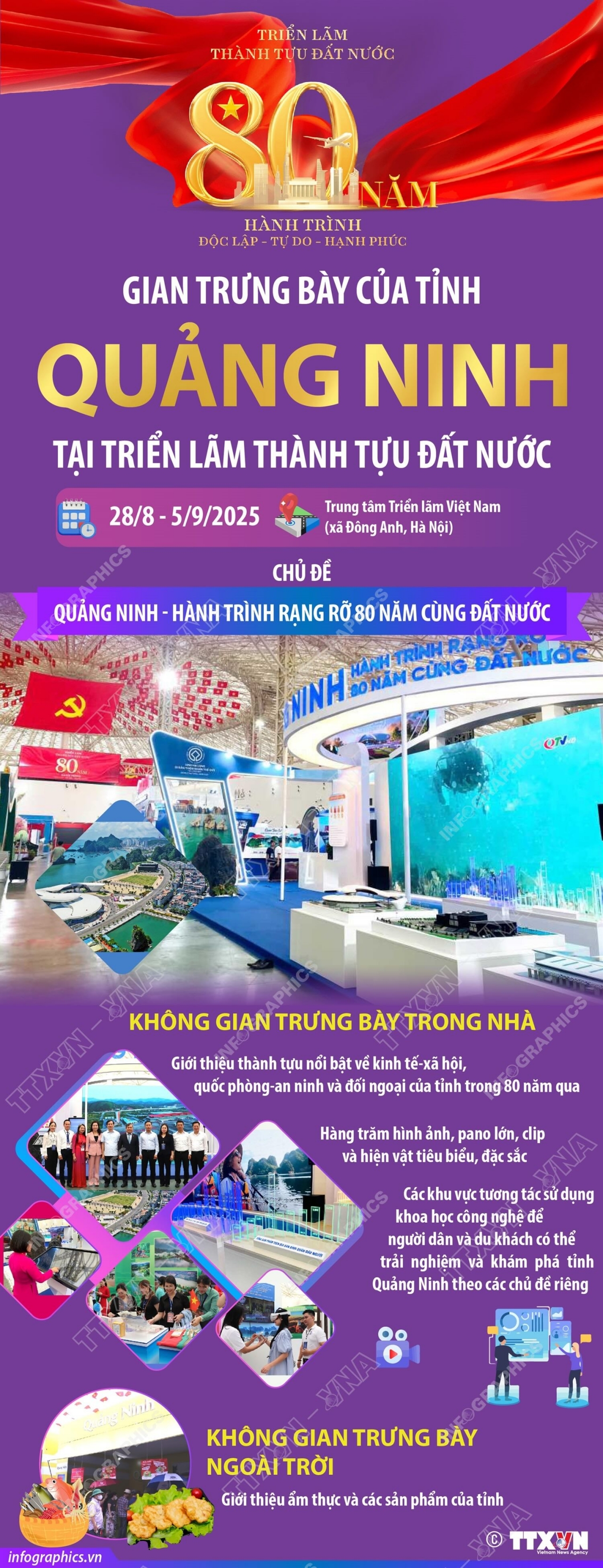 Quảng Ninh tham gia Triển lãm thành tựu đất nước