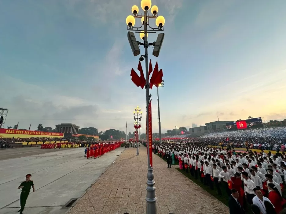 Bắt đầu chương trình diễu binh, diễu hành mừng 80 năm Quốc khánh 2/9