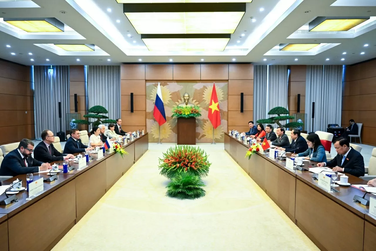 Chủ tịch Quốc hội Trần Thanh Mẫn tiếp Phó Chủ tịch thứ nhất Hội đồng Liên bang, Quốc hội Liên bang Nga Vladimir Vladimirovich Yakushev
