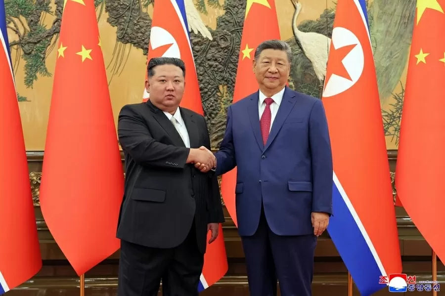 Chủ tịch Triều Tiên: Ý chí kiên định là phát triển vững chắc quan hệ với Trung Quốc. (Nguồn: KCNA)