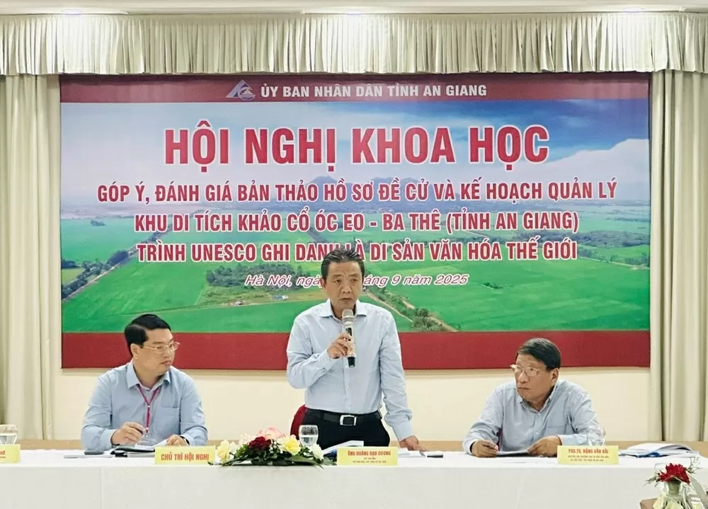 Khu di tích khảo cổ Óc Eo- Ba Thê hướng tới Di sản văn hóa thế giới Khu di tích khảo cổ Óc Eo- Ba Thê hướng tới Di sản văn hóa thế giới