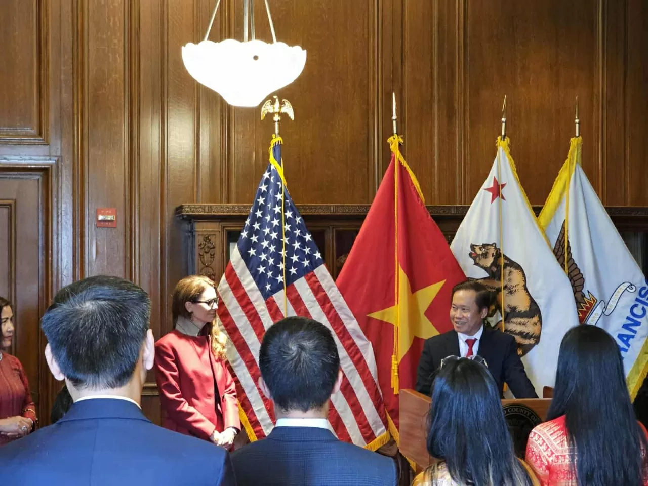 lễ thượng cờ kỷ niệm 80 năm Quốc khánh Việt Nam tại tòa thị chính San Francisco