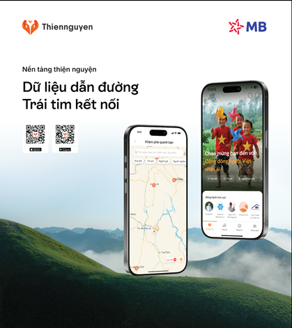Nền tảng Thiện nguyện với thông điệp “Dữ liệu dẫn đường, trái tim kết nối”.