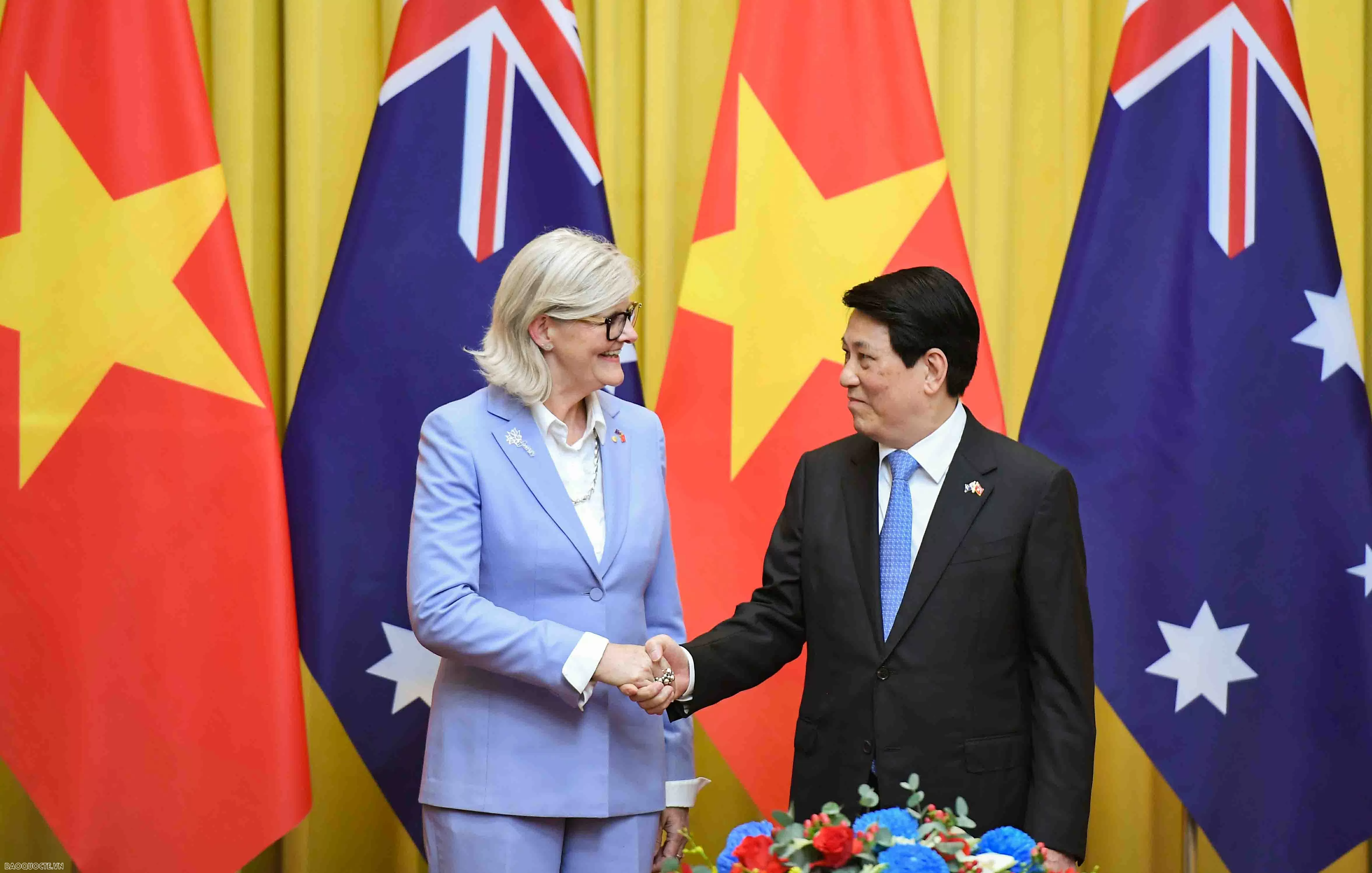 Dự kiến, trong chương trình công tác tại Việt Nam, Toàn quyền Sam Mostyn sẽ hội kiến Tổng Bí thư Tô Lâm, Thủ tướng Chính phủ Phạm Minh Chính, Chủ tịch Quốc hội Trần Thanh Mẫn và có một số hoạt động tại TP. Hồ Chí Minh. Toàn quyền Sam Mostyn: Australia luôn là đối tác tin cậy, bền vững của Việt Nam