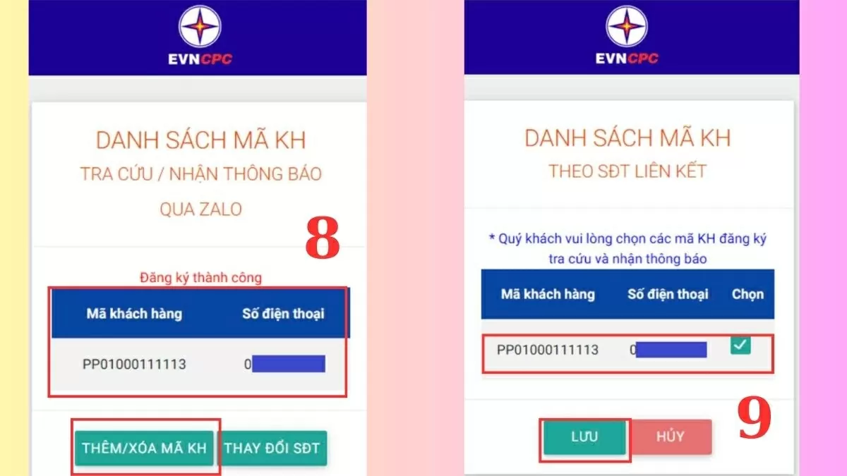 Hoàn tất việc liên kết và đăng ký