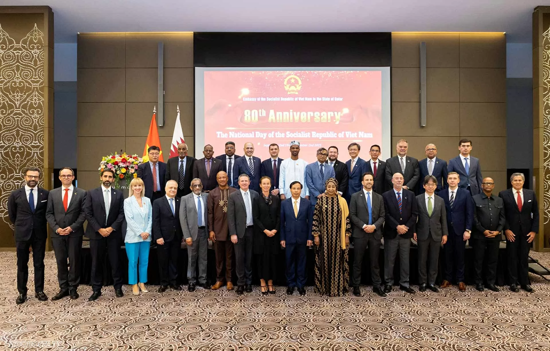 Đại sứ quán Việt Nam tại Qatar long trọng tổ chức Lễ kỷ niệm 80 năm Quốc khánh