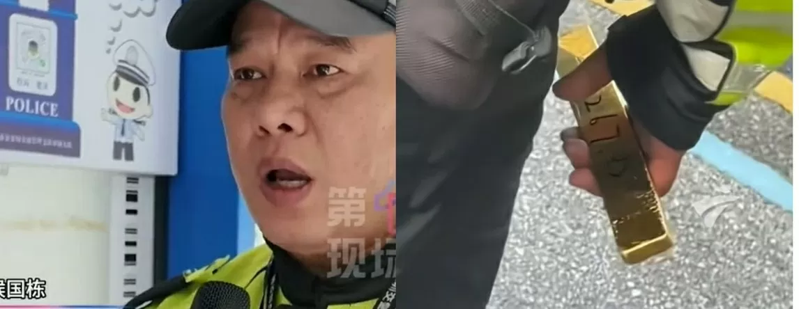 thỏi vàng rơi