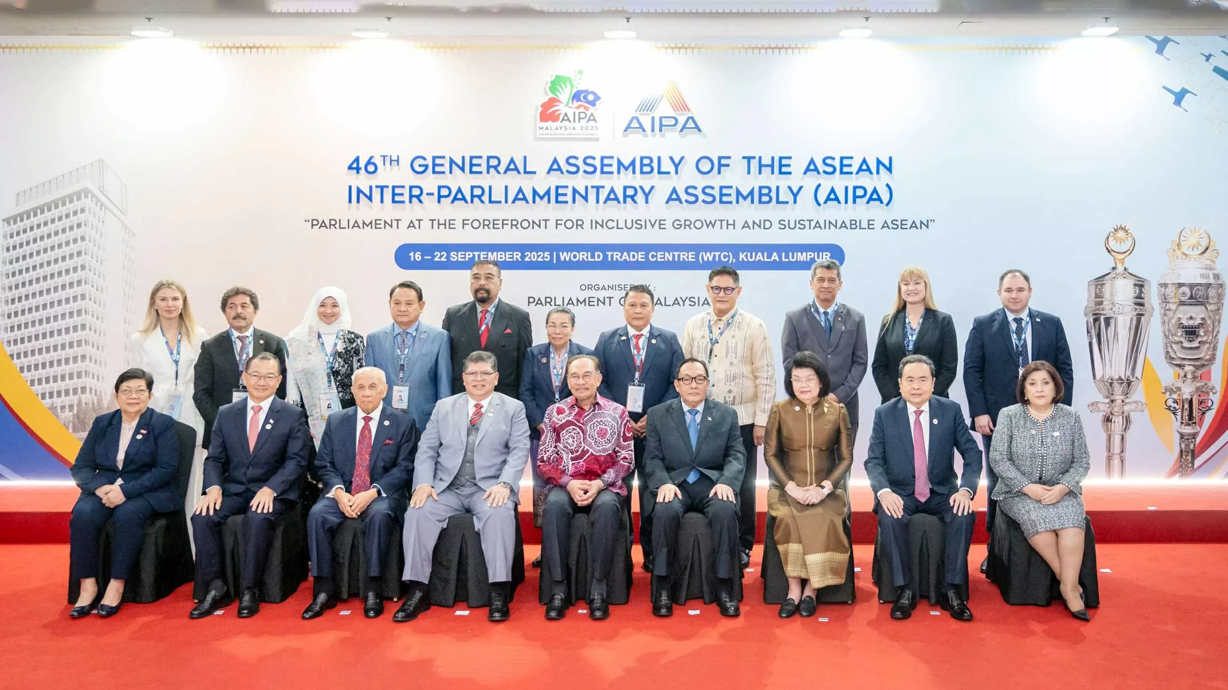 Chủ tịch Quốc hội Trần Thanh Mẫn dự lễ khai mạc Đại hội đồng liên Nghị viện ASEAN lần thứ 46