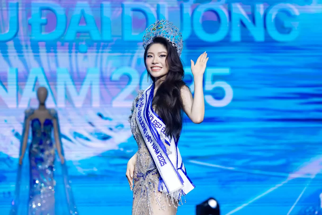 Nguyễn Thanh Thảo đăng quang Hoa hậu Đại dương Việt Nam 2025. (Nguồn: BTC) Nguyễn Thanh Thảo đăng quang Hoa hậu Đại dương Việt Nam 2025. (Nguồn: BTC)