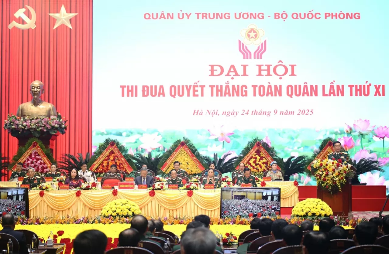 Đại hội Thi đua Quyết thắng toàn quân lần thứ XI. (Ảnh: Thành Long) Đại hội Thi đua Quyết thắng toàn quân lần thứ XI. (Ảnh: Thành Long)