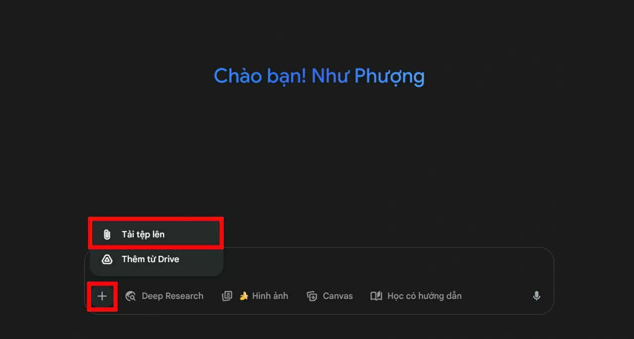 Nhấn vào biểu tượng dấu “+”