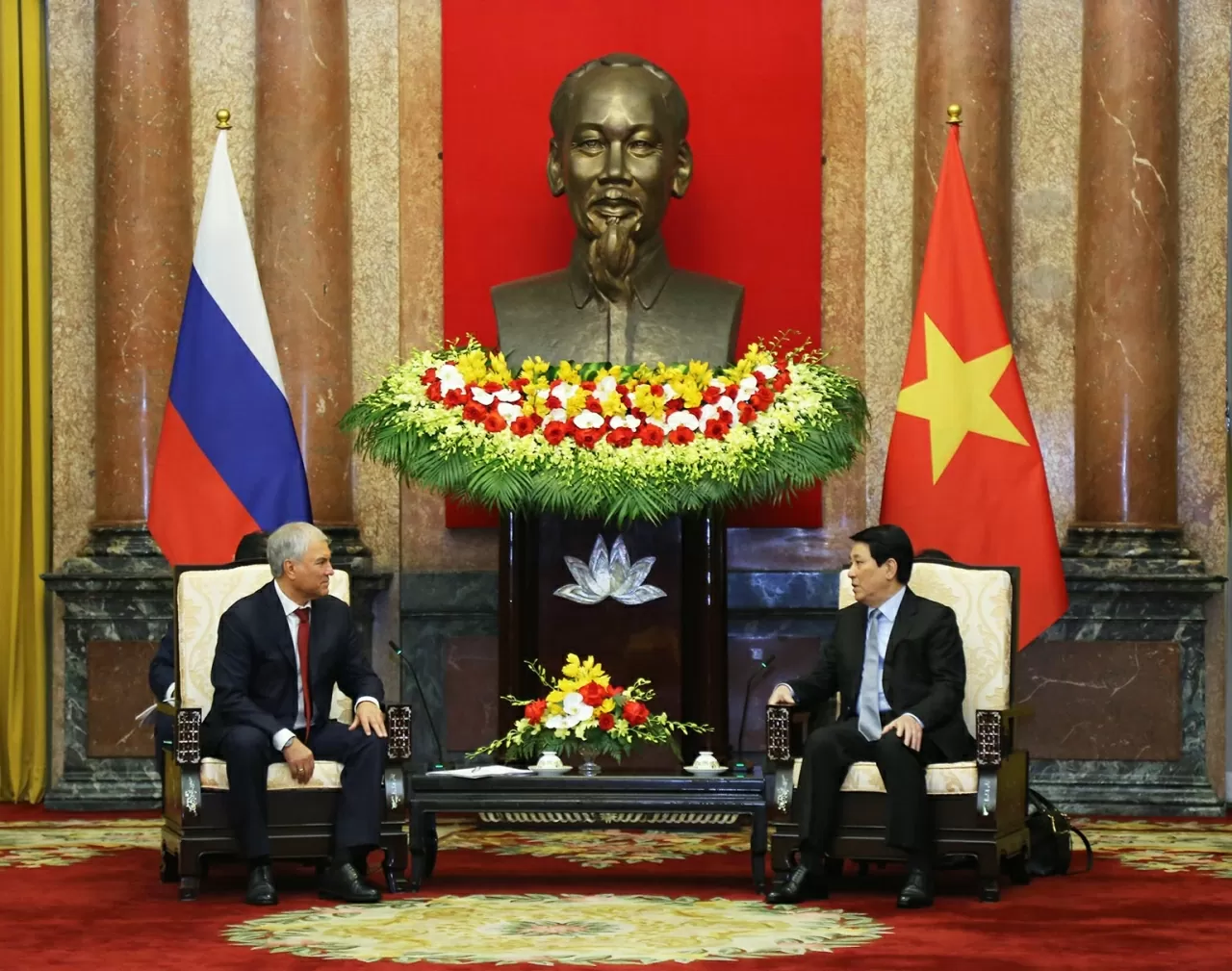 Chủ tịch nước Lương Cường mong muốn Việt Nam – Nga củng cố quan hệ đối tác chiến lược toàn diện. (Ảnh: Thành Long)