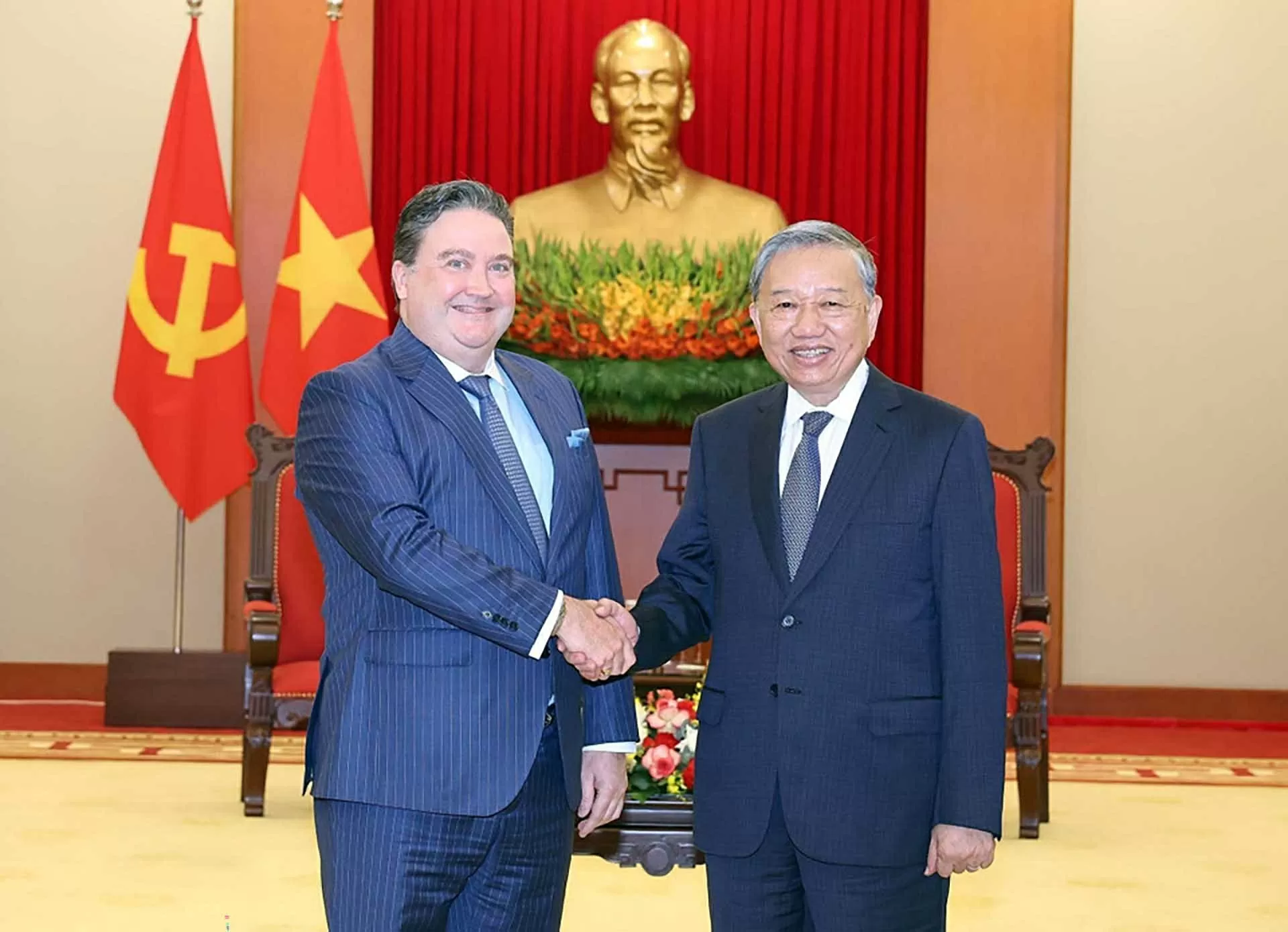 Tổng Bí thư Tô Lâm tiếp Đại sứ Hoa Kỳ Marc Knapper
