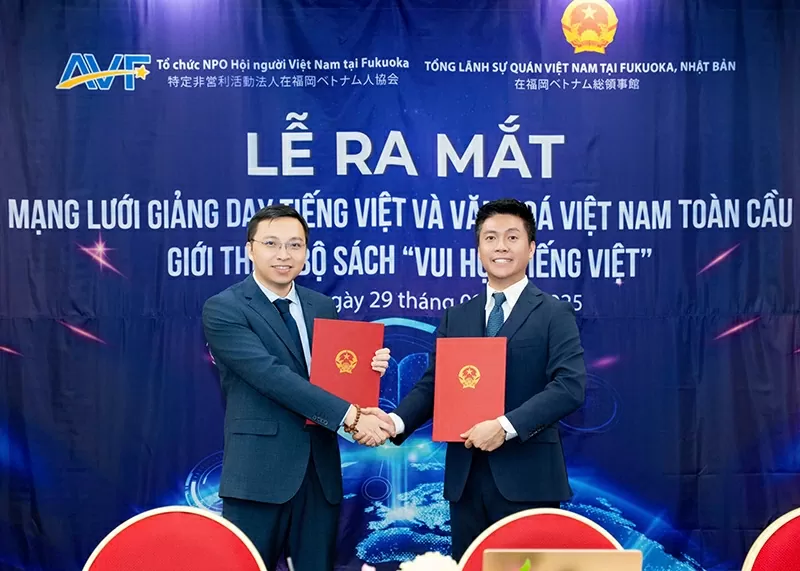 Ra mắt Mạng lưới Giảng dạy tiếng Việt và Văn hoá Việt Nam toàn cầu & Giới thiệu bộ sách “Vui học tiếng Việt” tại Fukuoka
