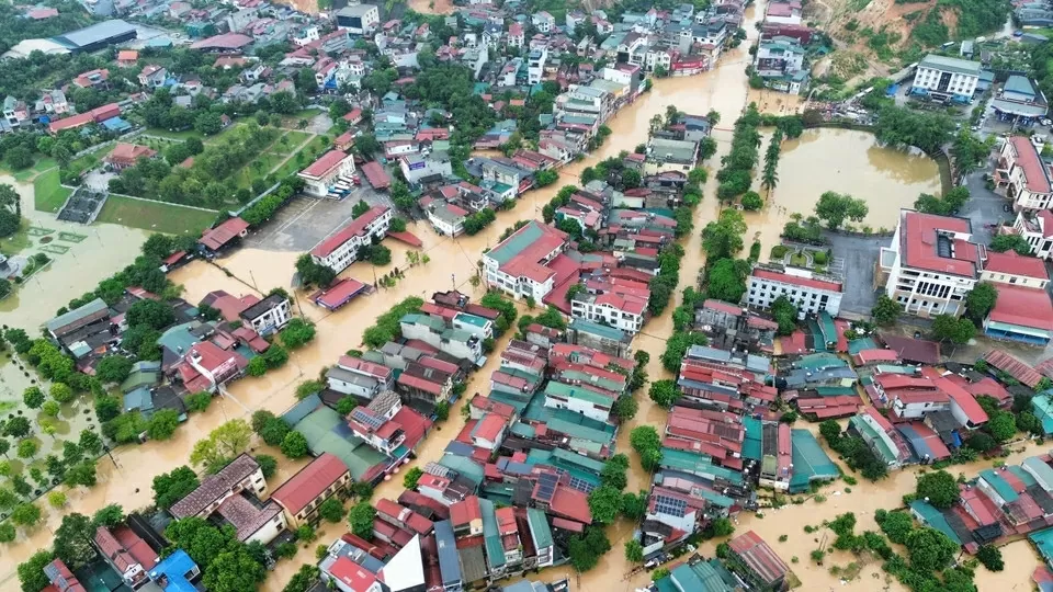 Cận cảnh nhiều nơi ở Lào Cai ngập lụt