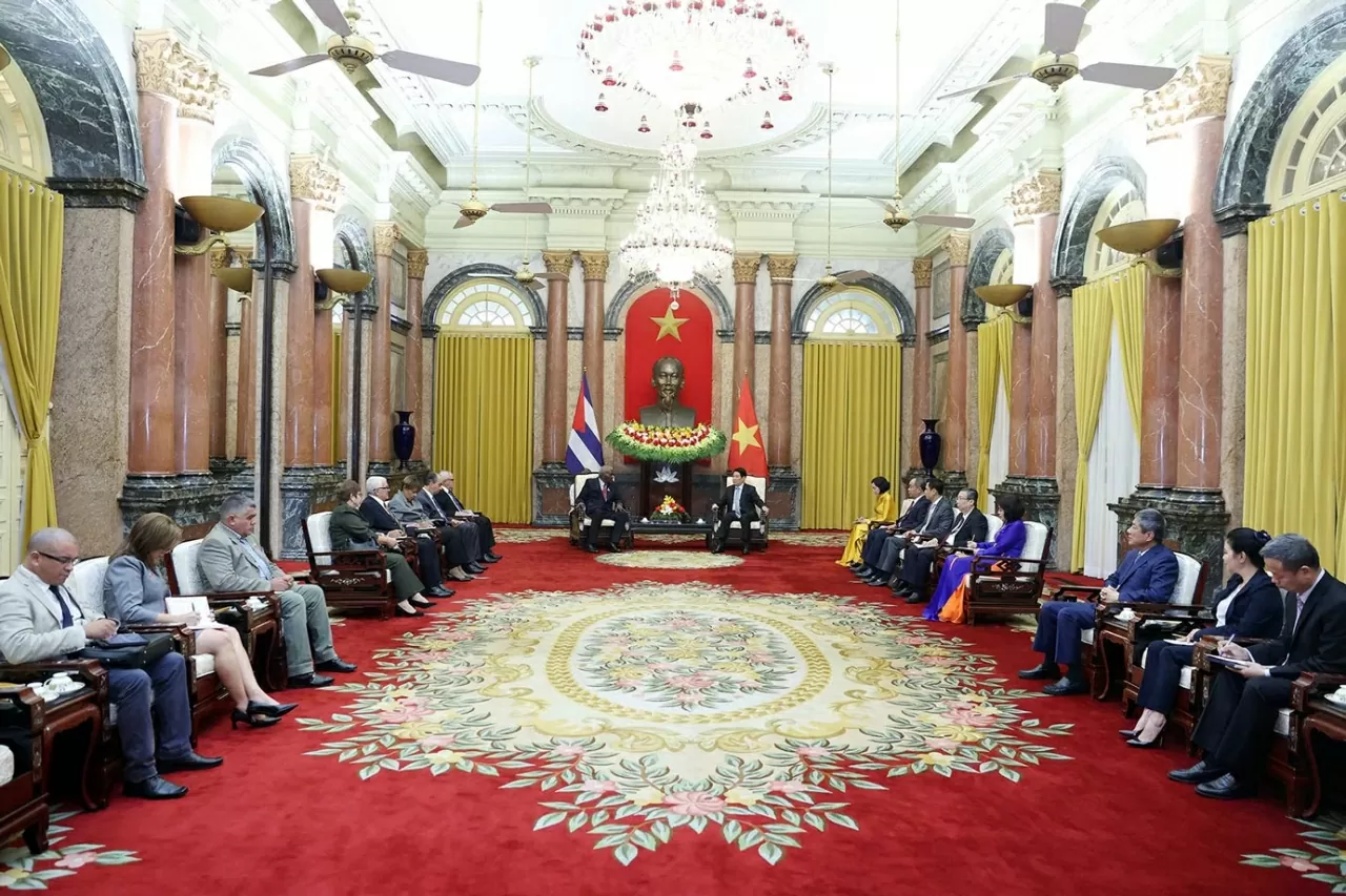 Toàn cảnh buổi Hội kiến. (Ảnh: Thành Long)