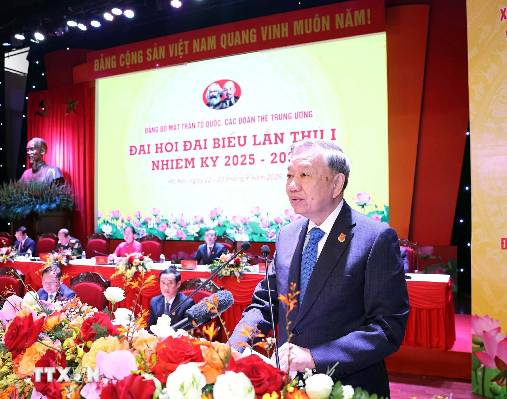 Phát biểu của Tổng Bí thư Tô Lâm tại Đại hội đại biểu Đảng bộ Mặt trận Tổ quốc, các đoàn thể Trung ương lần thứ nhất