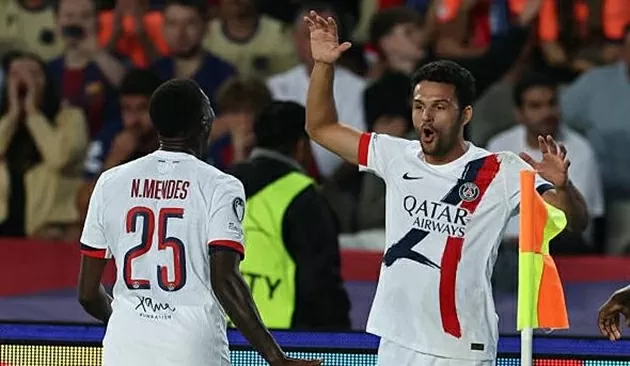 Goncalo Ramos ghi bàn quyết định giúp PSG giành chiến thắng chung cuộc. (Nguồn: Sky Sports)