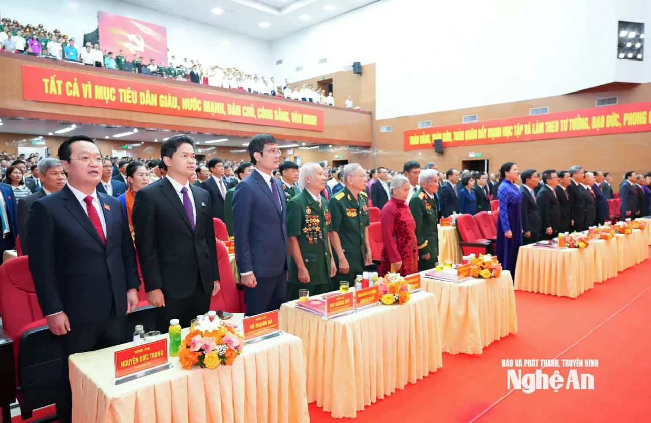 Khai mạc trọng thể Đại hội đại biểu Đảng bộ tỉnh Nghệ An lần thứ XX, nhiệm kỳ 2025-2030 Khai mạc trọng thể Đại hội đại biểu Đảng bộ tỉnh Nghệ An lần thứ XX, nhiệm kỳ 2025-2030