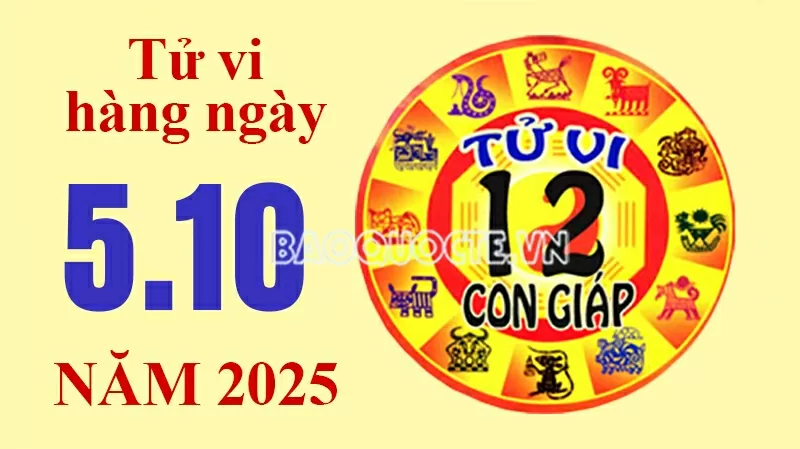 Tử vi hôm nay, xem tử vi 12 con giáp hôm nay ngày 5/10/2025: Tử vi hôm nay, xem tử vi 12 con giáp hôm nay ngày 5/10/2025: Tuổi Tý tình cảm hài hòa