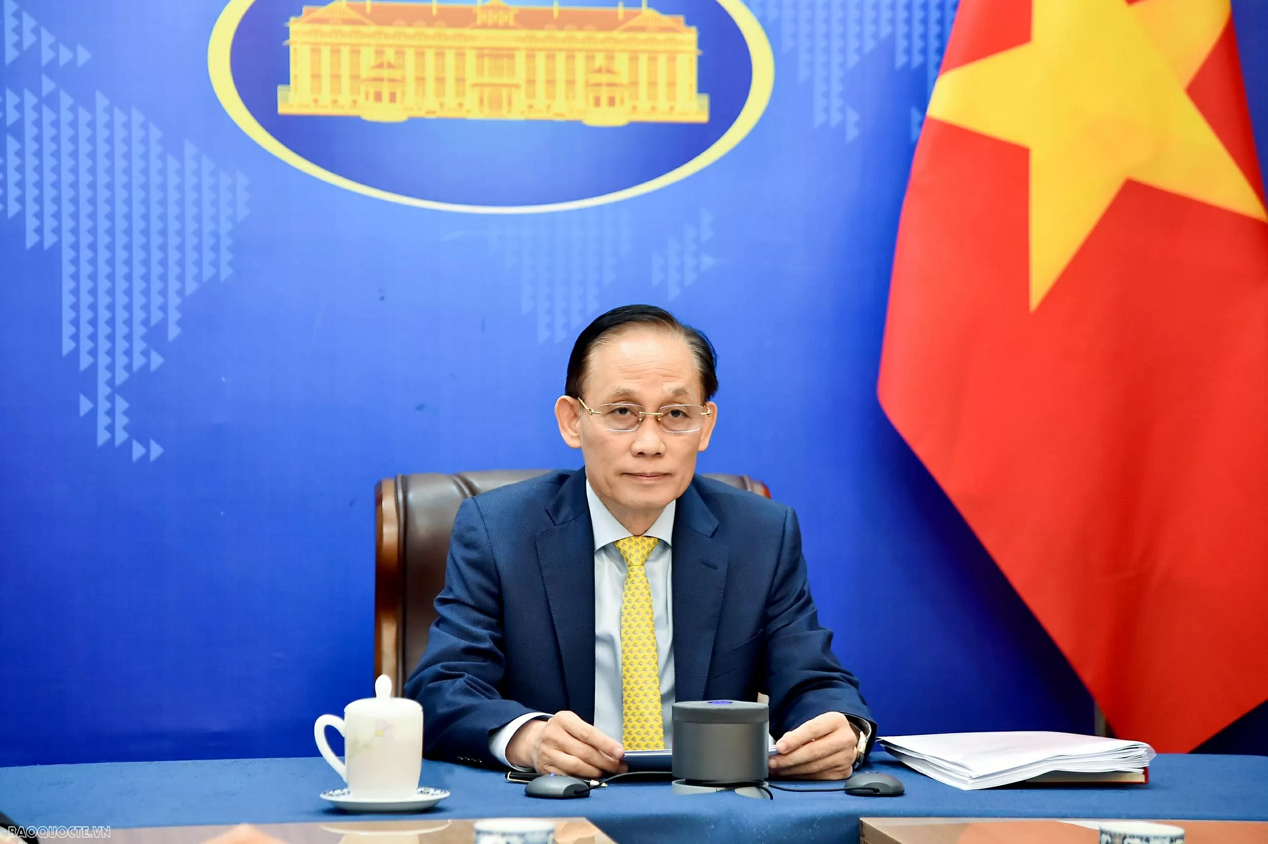 Thư chúc mừng của Bí thư Trung ương Đảng, Quyền Bộ trưởng Ngoại giao Lê Hoài Trung nhân dịp kỷ niệm 50 năm Ủy ban Biên giới quốc gia