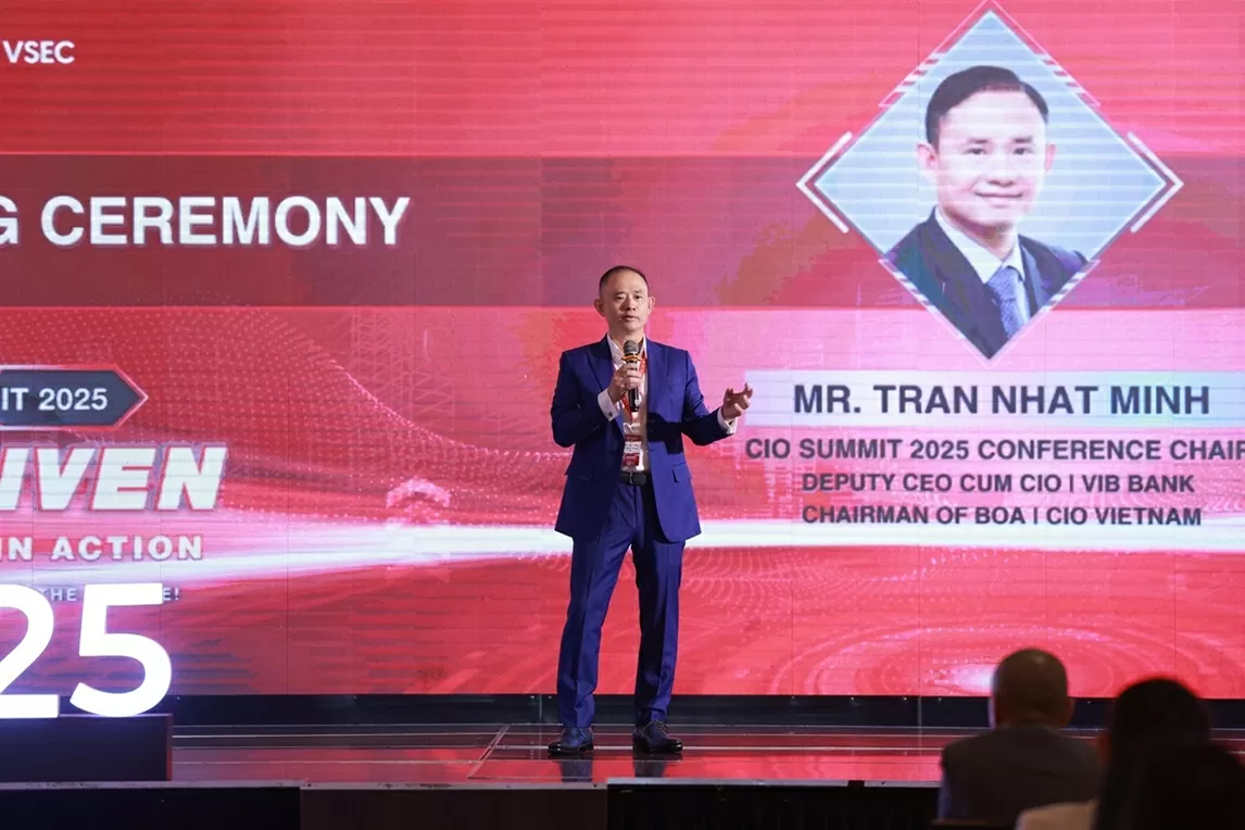 ông Trần Nhất Minh, Phó Tổng Giám đốc kiêm CIO Ngân hàng VIB, Chủ tịch CIO Summit 2025.