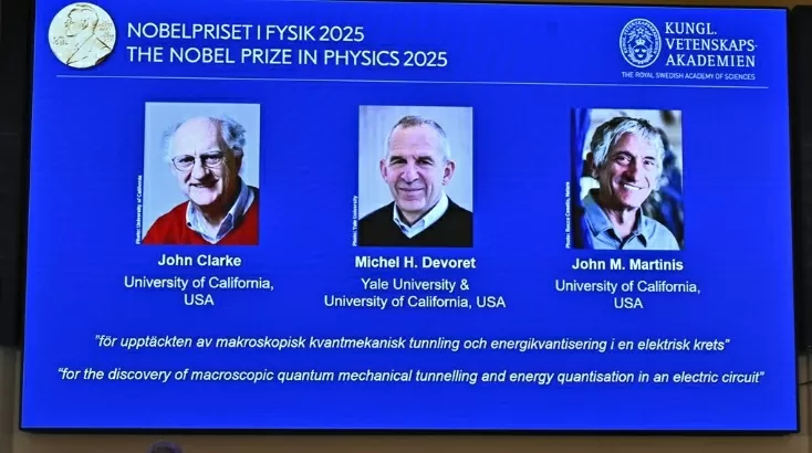 Nobel Vật lý 2025 vinh danh các nhà khoa học nghiên cứu về cơ học lượng tử Nobel Vật lý 2025 vinh danh những đột phá trong nghiên cứu về cơ học lượng tử