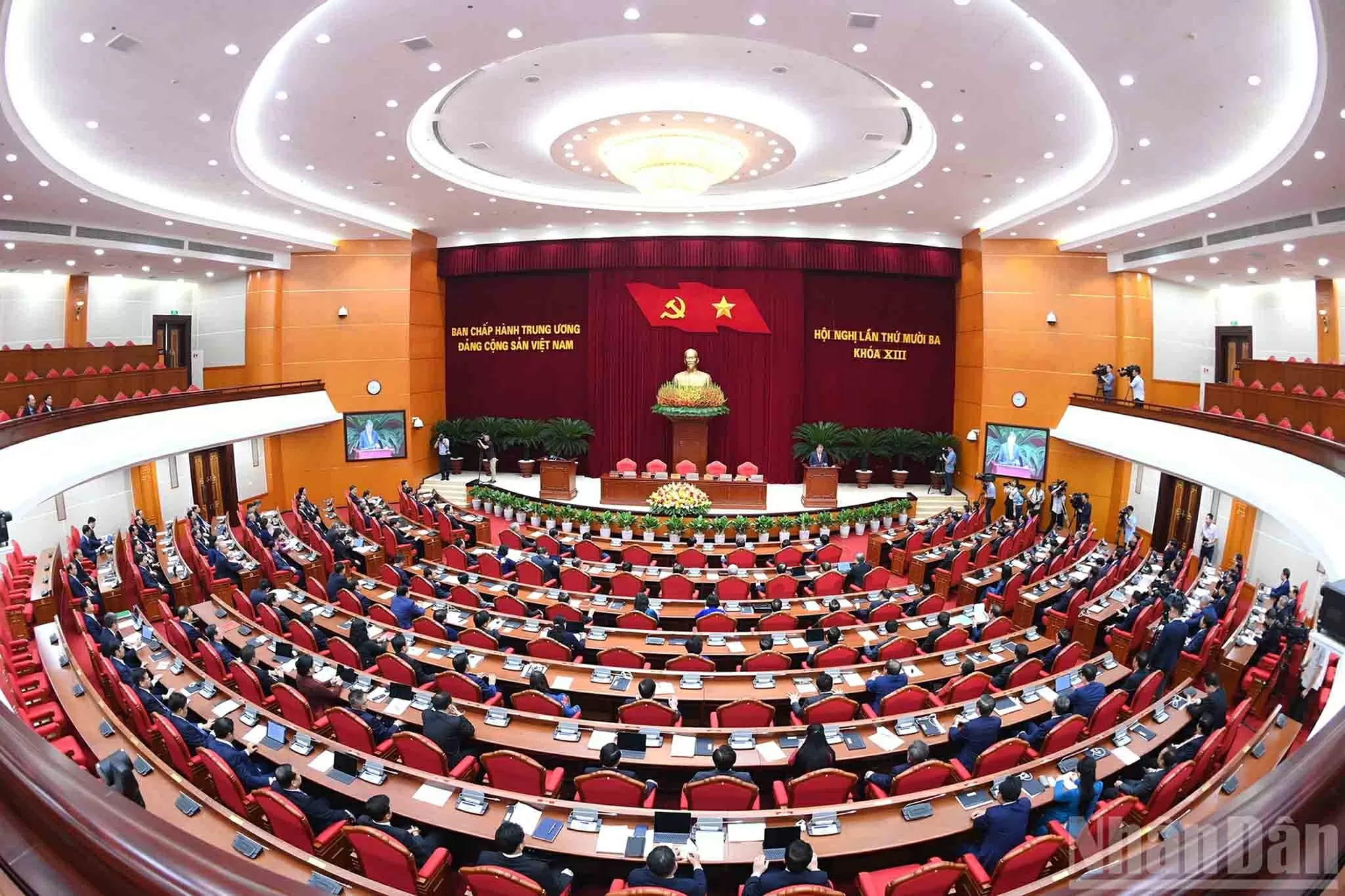 Quang cảnh phiên bế mạc Hội nghị.  (Nguồn: Báo Nhân dân)