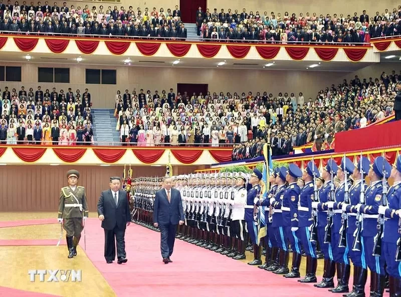 Lễ đón Tổng Bí thư Tô Lâm thăm cấp Nhà nước Cộng hòa Dân chủ Nhân dân Triều Tiên