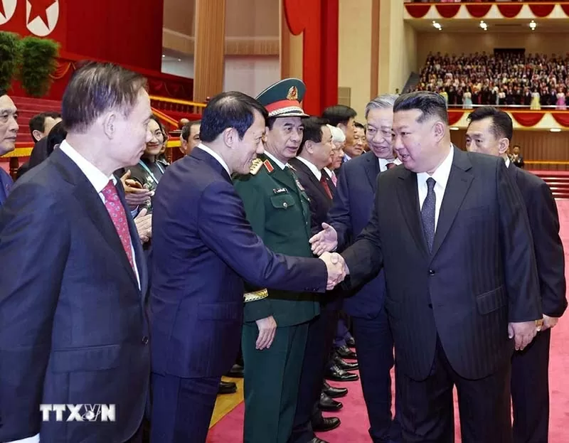Lễ đón Tổng Bí thư Tô Lâm thăm cấp Nhà nước Cộng hòa Dân chủ Nhân dân Triều Tiên