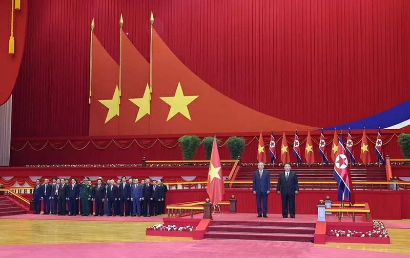 Lễ đón Tổng Bí thư Tô Lâm thăm cấp Nhà nước Cộng hòa Dân chủ Nhân dân Triều Tiên