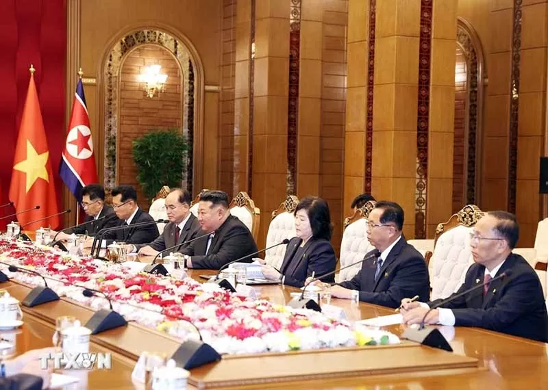 Tổng Bí thư Tô Lâm hội đàm với Tổng Bí thư, Chủ tịch Quốc vụ Triều Tiên Kim Jong Un