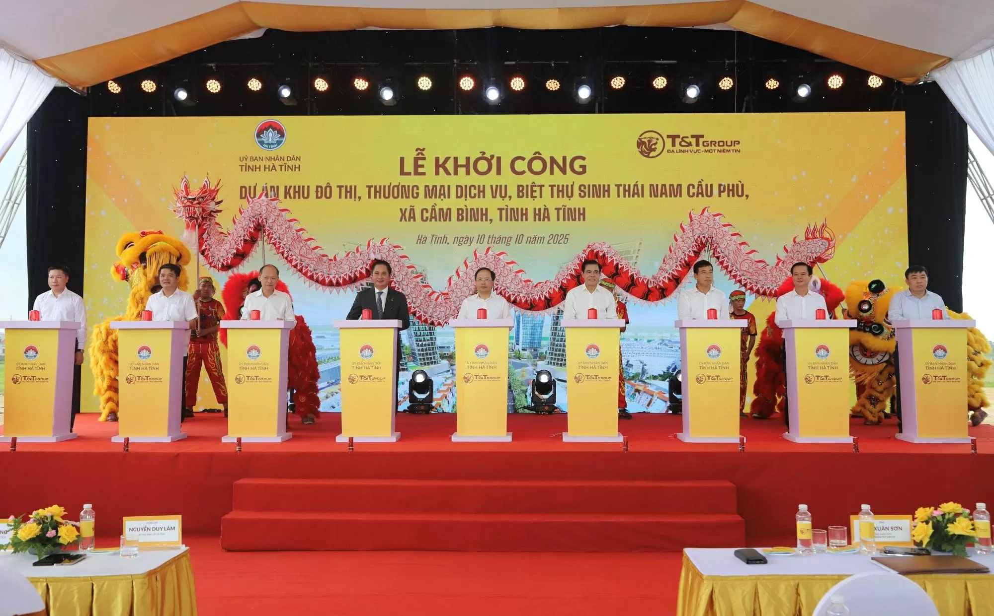 T&T Group khởi công Khu đô thị sinh thái 50 ha tại Hà Tĩnh