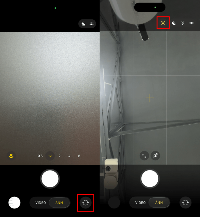 Mở ứng dụng Camera.