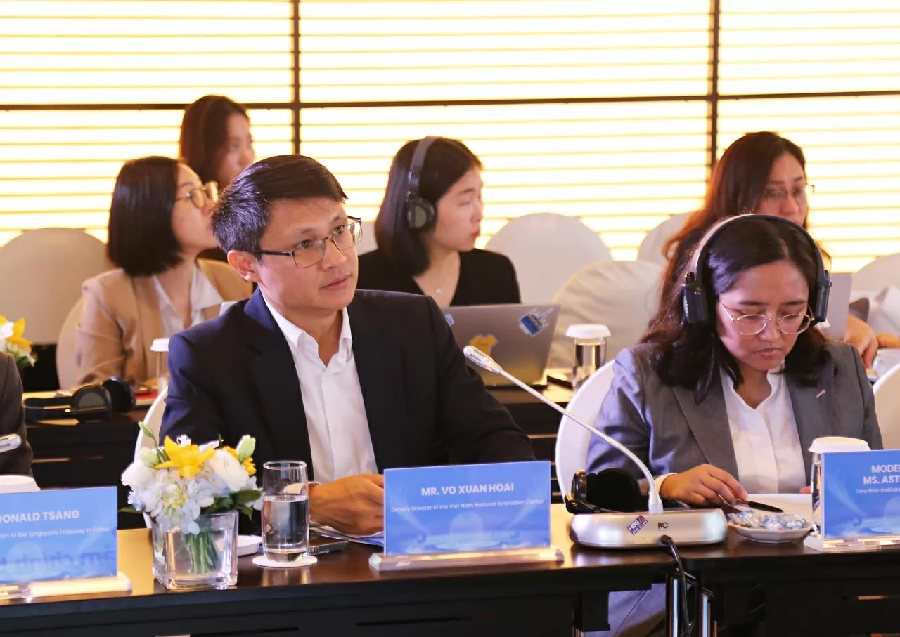 Võ Xuân Hoài, Phó Giám đốc Trung tâm Đổi mới sáng tạo Quốc gia (NIC) phát biểu tại Hội thảo. (Ảnh: Thành Long) Võ Xuân Hoài, Phó Giám đốc Trung tâm Đổi mới sáng tạo Quốc gia (NIC) phát biểu tại Hội thảo. (Ảnh: Thành Long)
