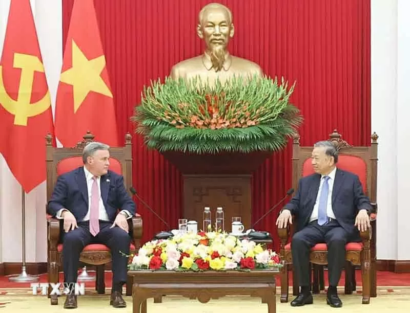Tổng Bí thư Tô Lâm tiếp Chủ tịch Hội đồng quản trị kiêm Tổng giám đốc điều hành Tập đoàn Murphy Oil